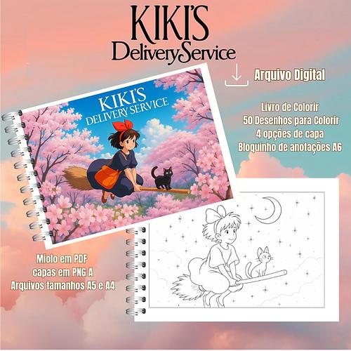 Arquivo Digital Livro de Colorir KIKI'S DELIVERY SERVICE - PDF