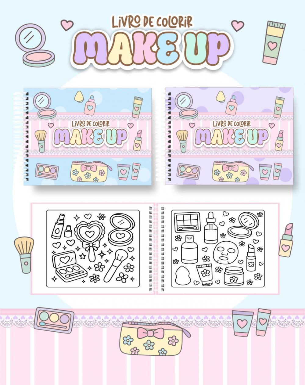 Arquivo Digital Livro de Colorir MAKE UP - PDF
