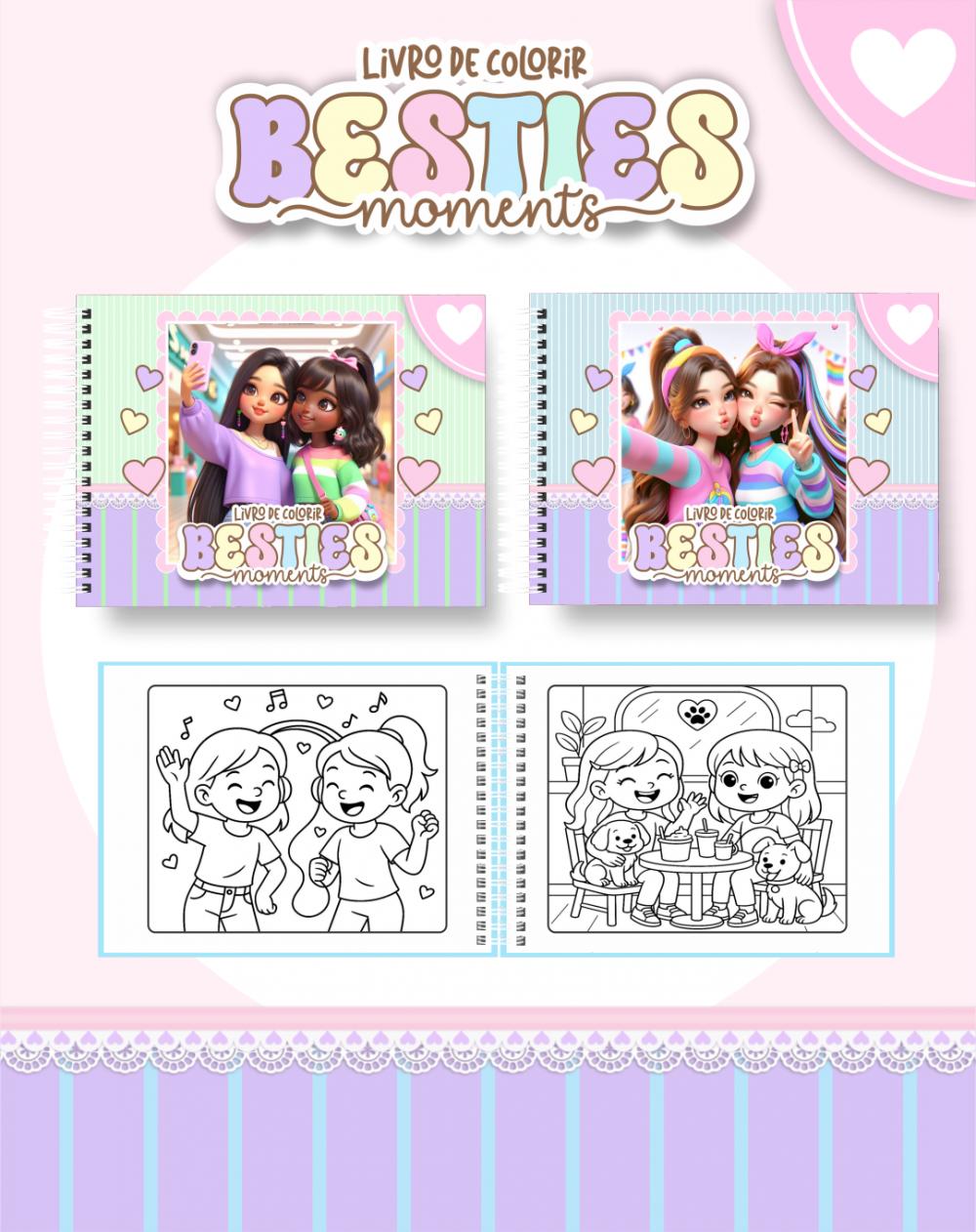 Arquivo Digital Livro de Colorir MENINAS 01 - PDF