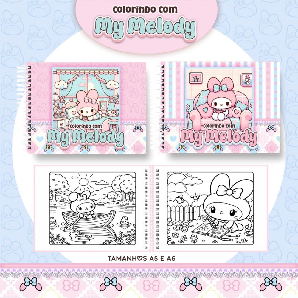 Arquivo Digital Livro de Colorir MY MELODY 01 - PDF