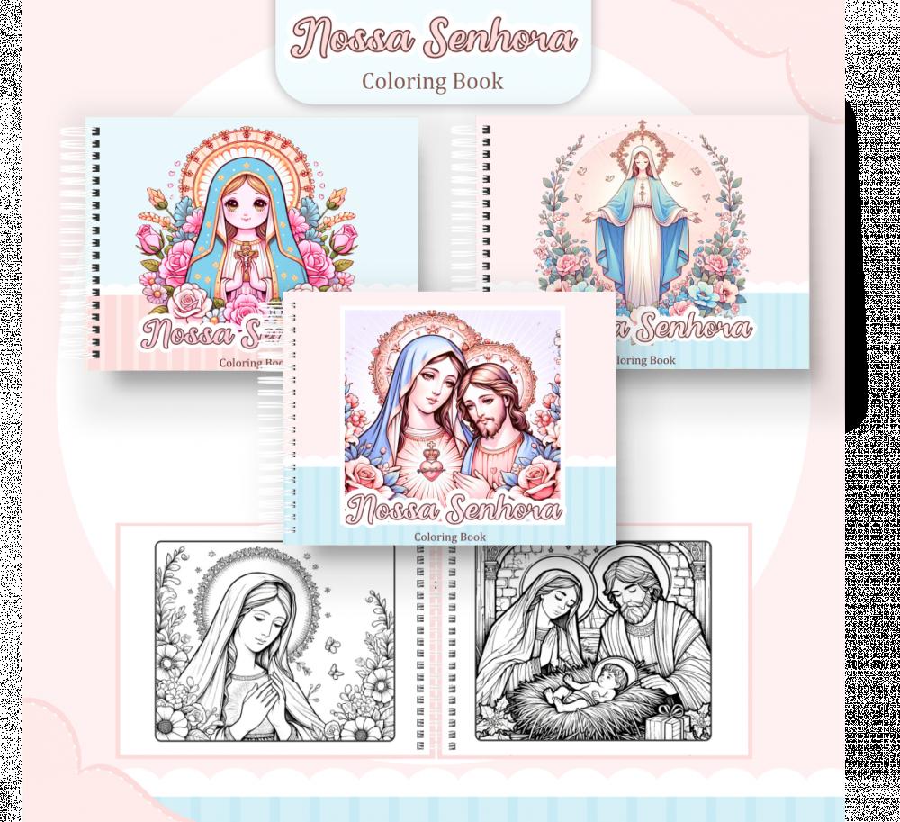 Arquivo Digital Livro de Colorir NOSSA SENHORA 01 - PDF