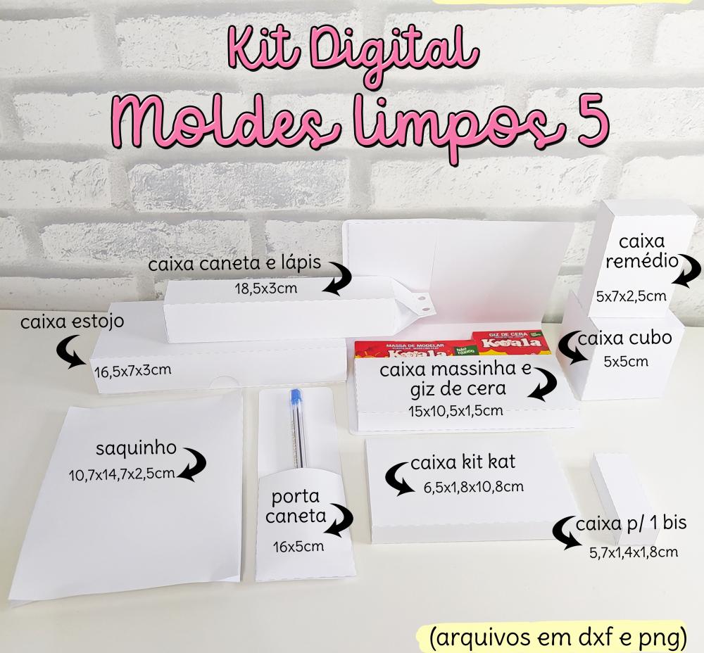 Arquivo de Corte Moldes Limpos 06 PNG/DXF