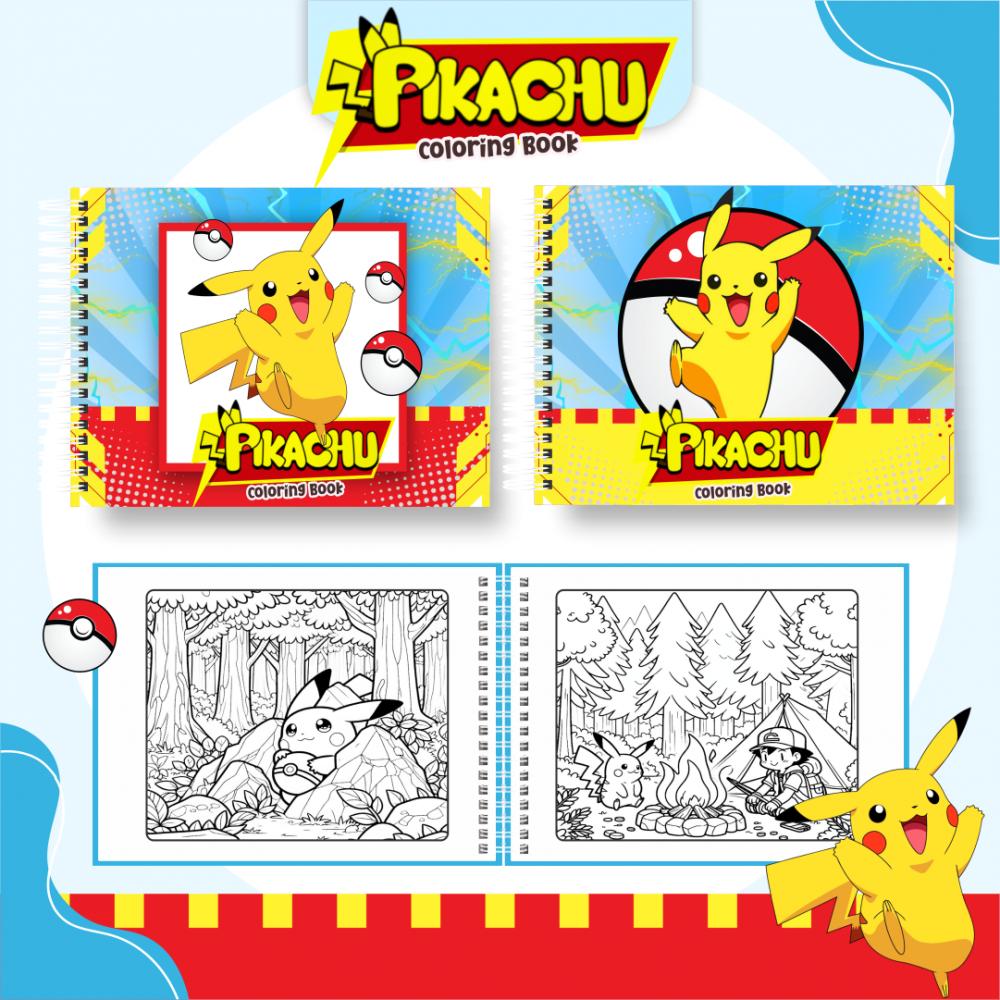 Arquivo Digital Livro de Colorir PIKACHU - PDF
