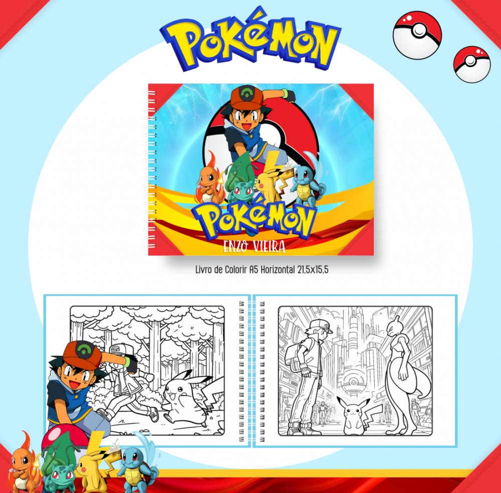 Arquivo Digital Livro de Colorir POKÉMON 02 - PDF