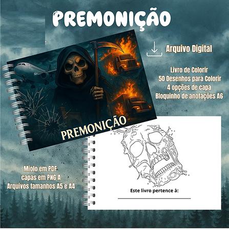 Arquivo Digital Livro de Colorir PREMONIÇÃO - PDF