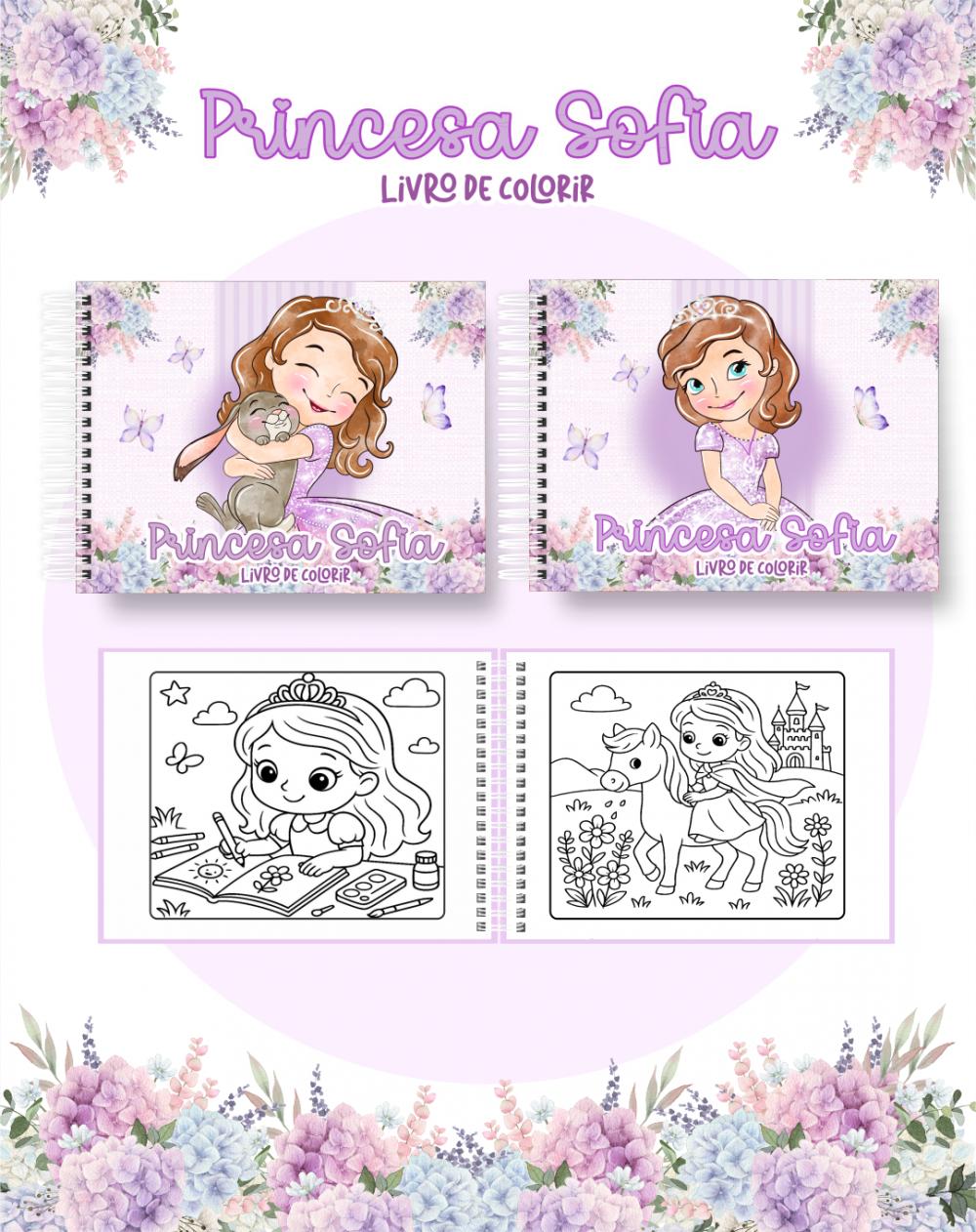 Arquivo Digital Livro de Colorir PRINCESA SOFIA - PDF