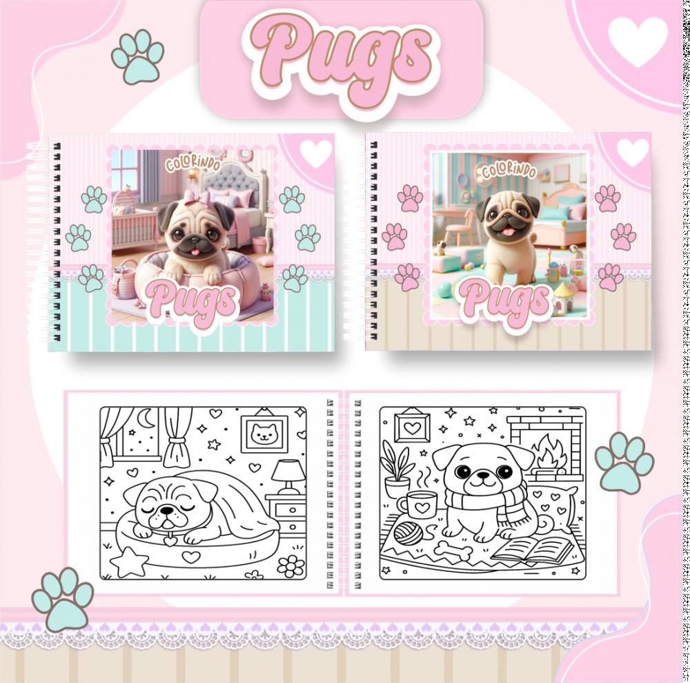 Arquivo Digital Livro de Colorir PUG - PDF