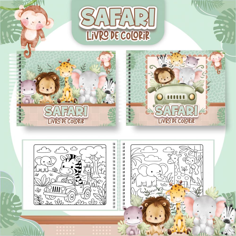 Arquivo Digital Livro de Colorir SAFARI - PDF