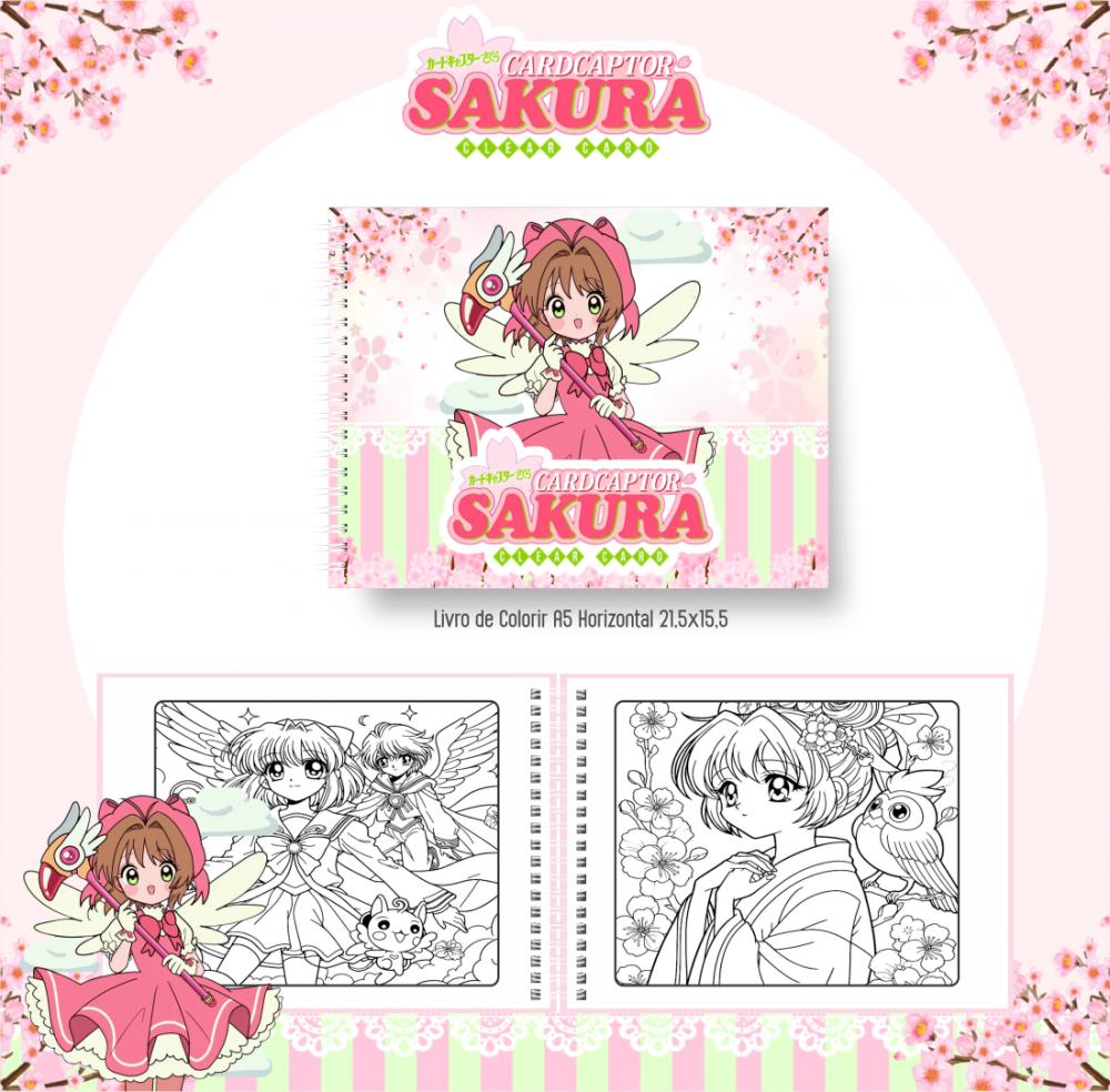 Arquivo Digital Livro de Colorir SAKURA CARDCAPTOR - PDF