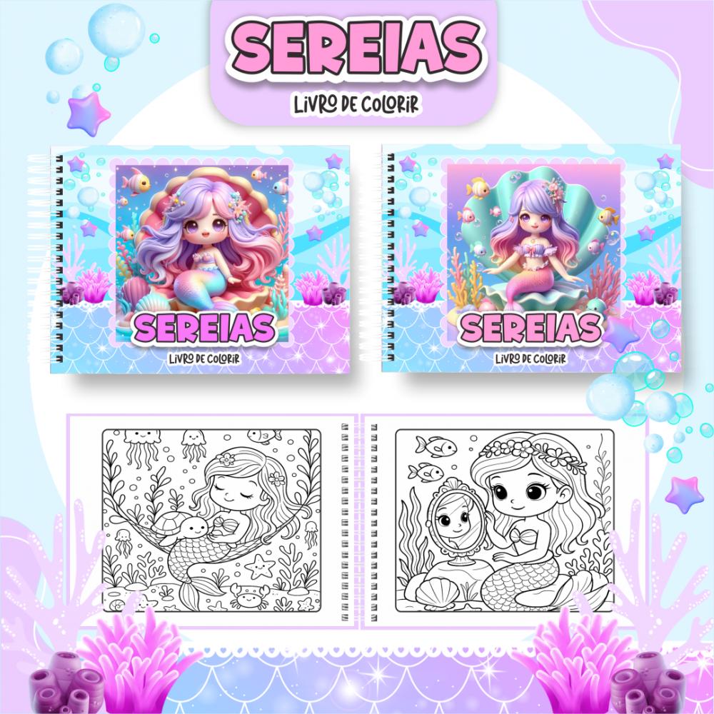 Arquivo Digital Livro de Colorir SEREIAS - PDF