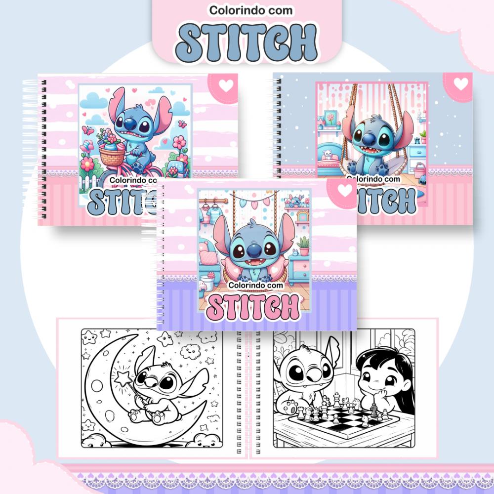 Arquivo Digital Livro de Colorir STITCH 2 - PDF