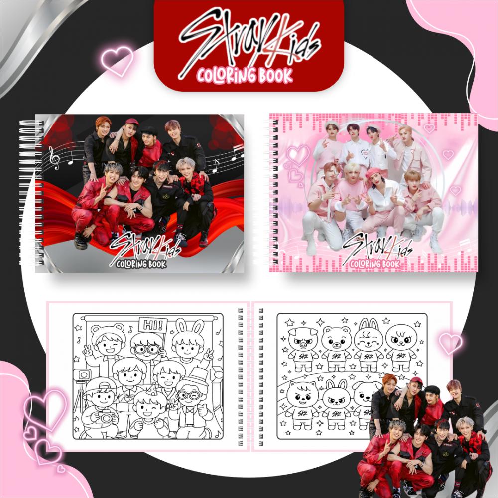 Arquivo Digital Livro de Colorir STRAY KIDS - PDF