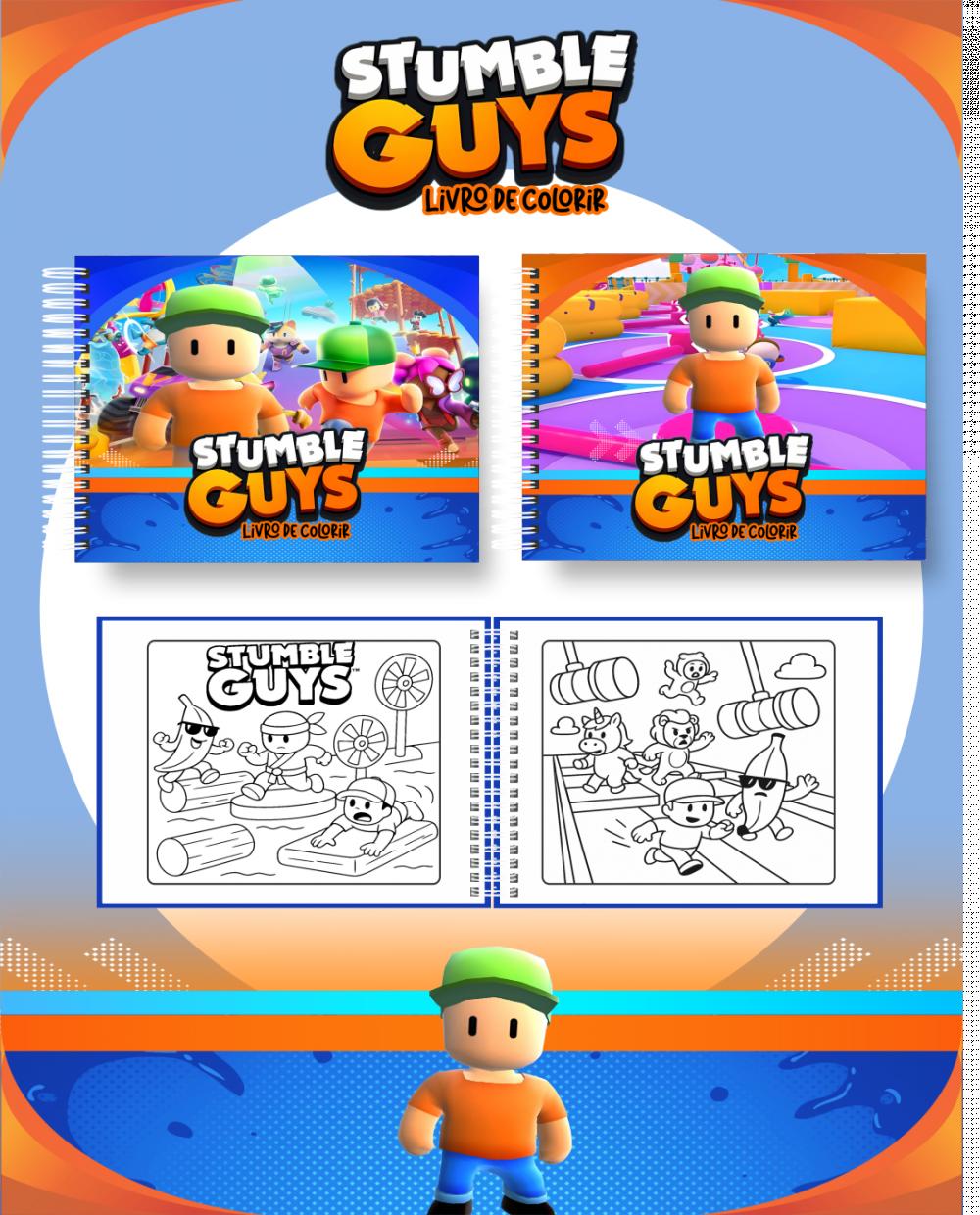 Arquivo Digital Livro de Colorir STUMBLE GUYS 01 - PDF