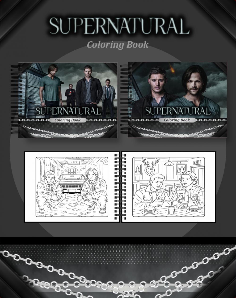 Arquivo Digital Livro de Colorir SUPERNATURAL - PDF