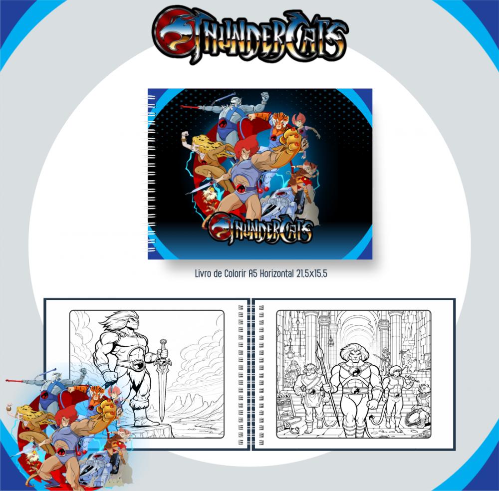 Arquivo Digital Livro de Colorir THUNDERCATS - PDF