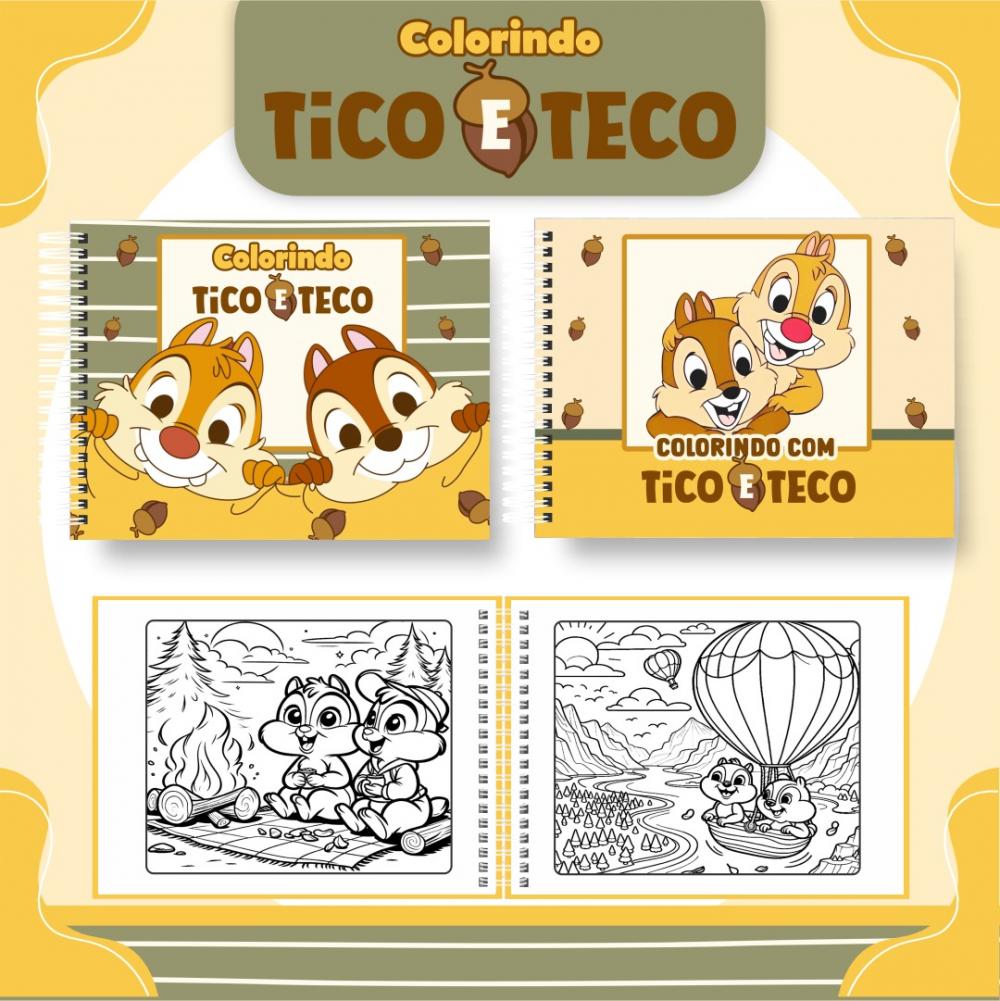 Arquivo Digital Livro de Colorir TICO E TECO - PDF