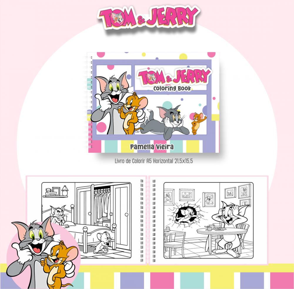 Arquivo Digital Livro de Colorir Tom e Jerry - PDF