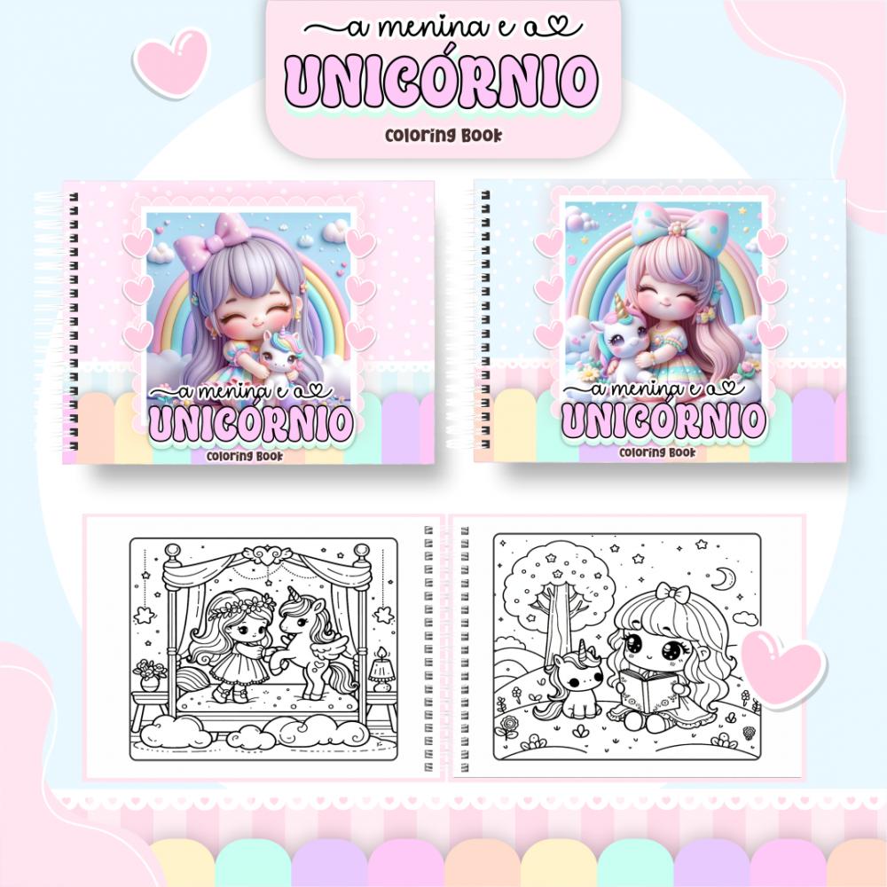 Arquivo Digital Livro de Colorir UNICÓRNIO 02 - PDF