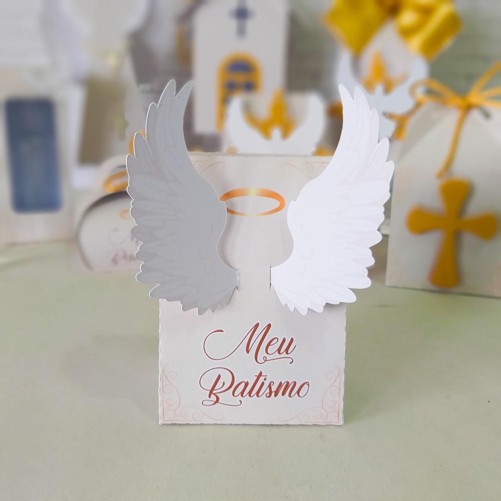 Arquivo De Corte Batizado 15 - Sacolinha Santo Anjo Studio/PDF