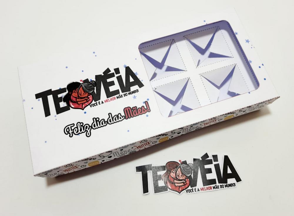 Arquivo de Corte Caixa para Barra Trufada 02 Dia das Mães - STUD