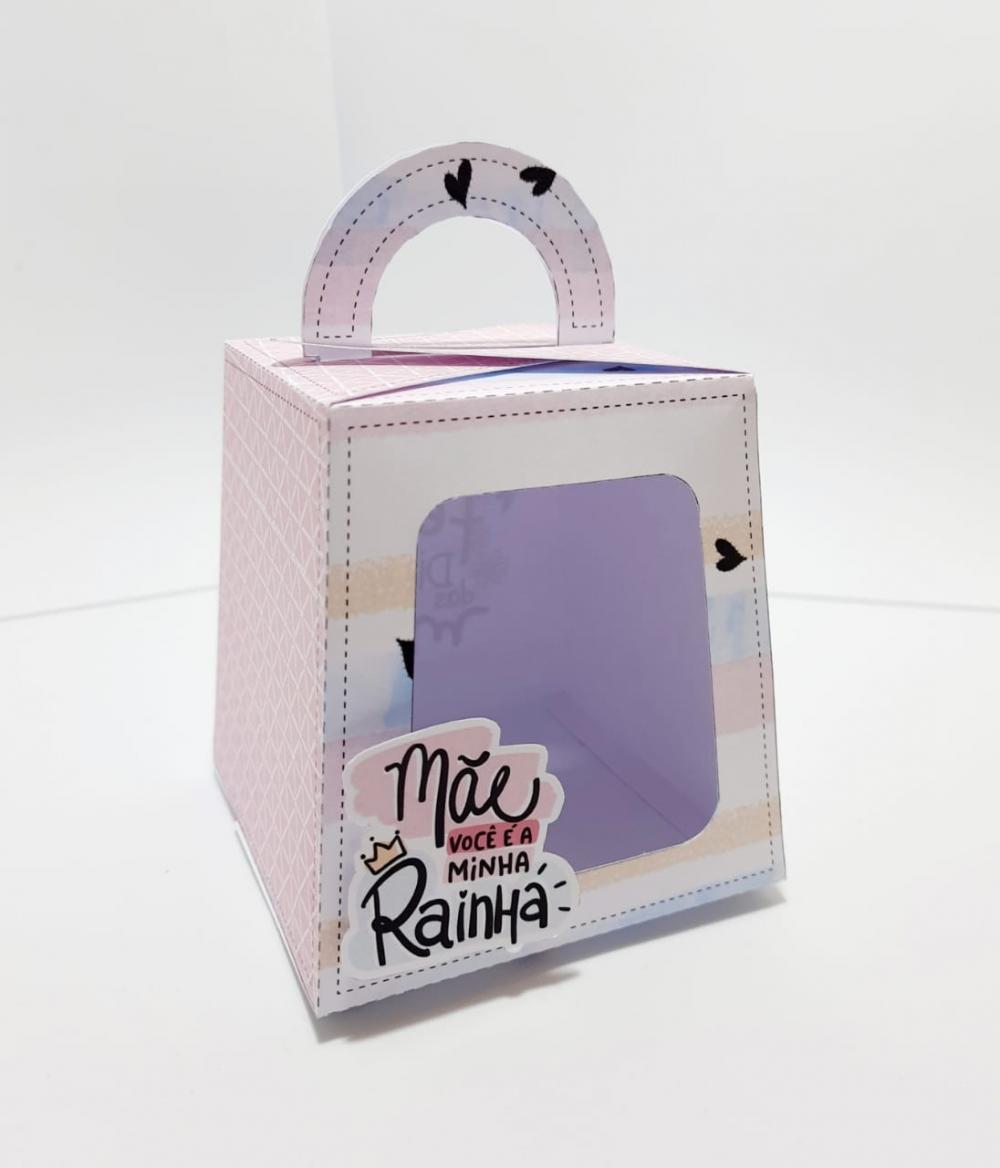 Arquivo de Corte Caixa Bolo de Pote 01 Dia das Mães - STUDIO/PDF