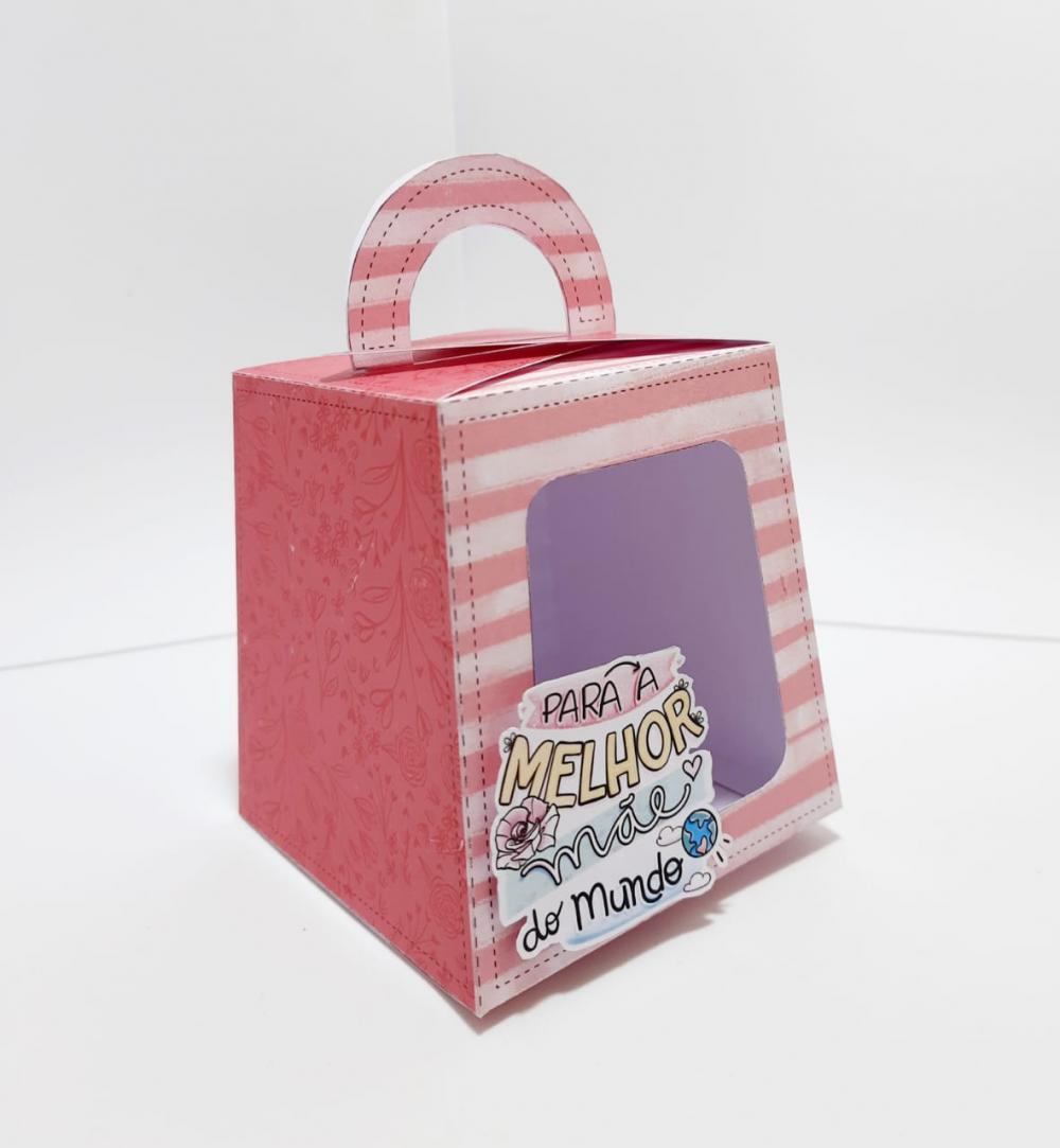 Arquivo de Corte Caixa Bolo de Pote 02 Dia das Mães - STUDIO/PDF