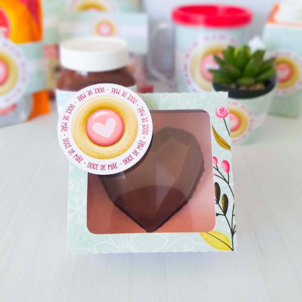 Arquivo de Corte Caixa Coração Lapidado 65g 01 Dia das Mães - 