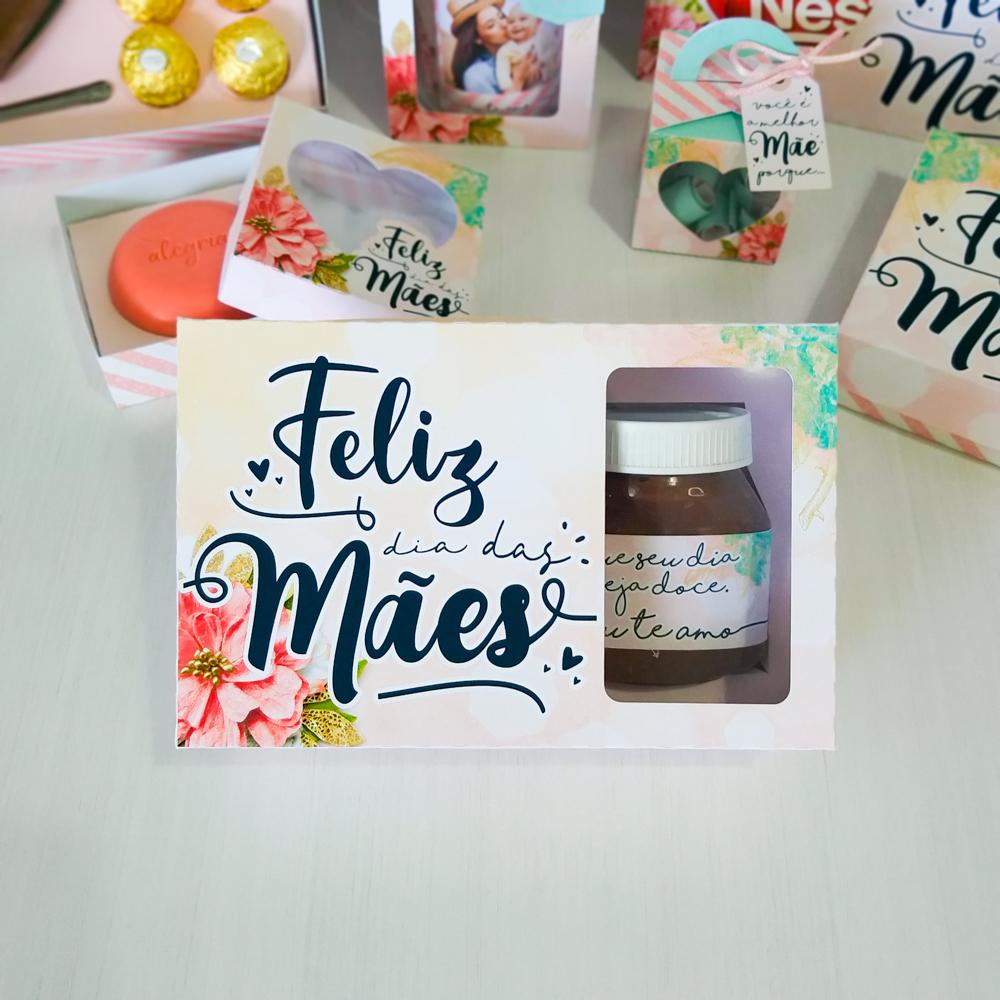 Arquivo de Corte Caixa Coração Lapidado 65g 02 Dia das Mães - 