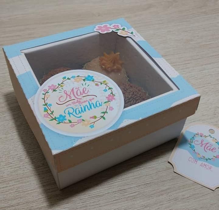 Arquivo de Corte Caixa 4 Doces 02 Dia das Mães - STUDIO/PDF