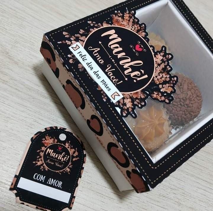 Arquivo de Corte Caixa 4 Doces 03 Dia das Mães - STUDIO/PDF