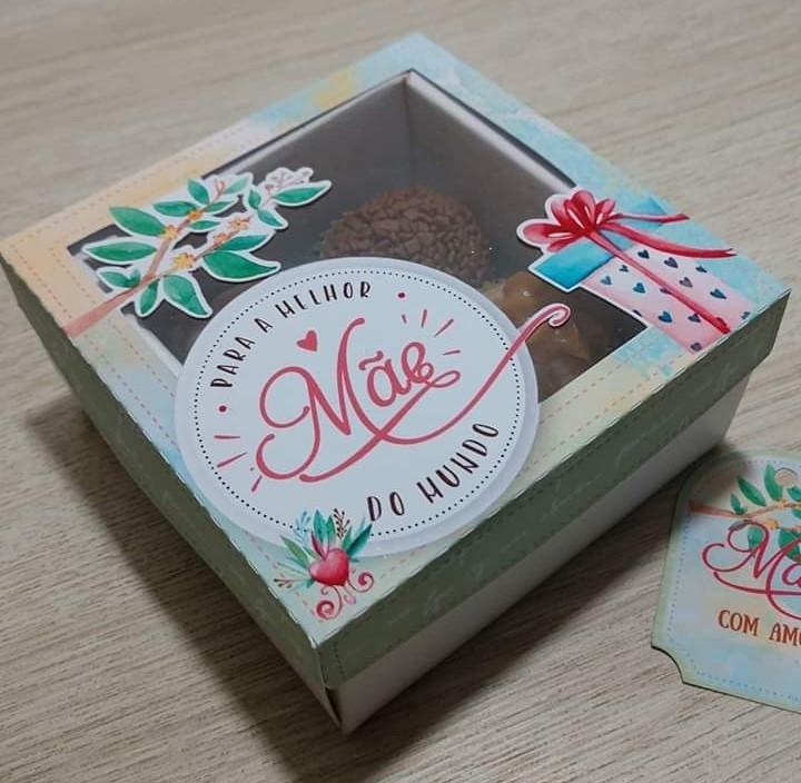Arquivo de Corte Caixa 4 Doces 05 Dia das Mães - STUDIO/PDF