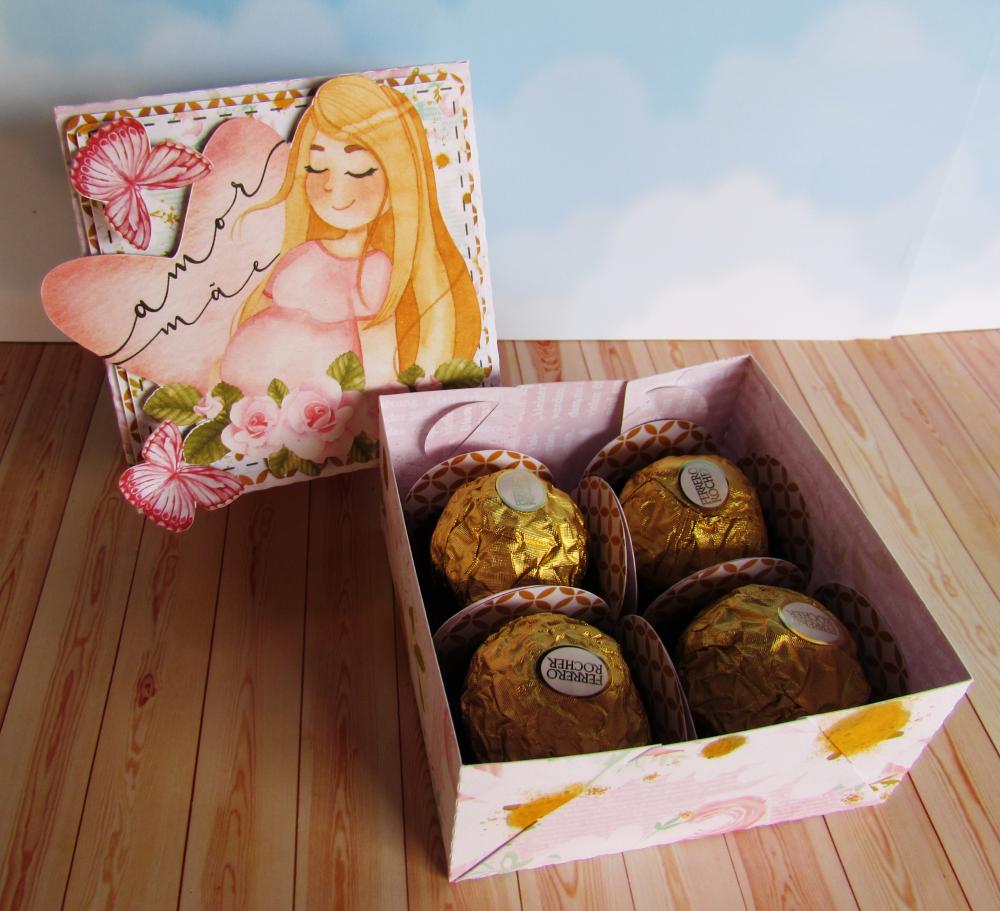Arquivo de Corte Caixa 4 Doces 07 Dia das Mães - STUDIO/PDF
