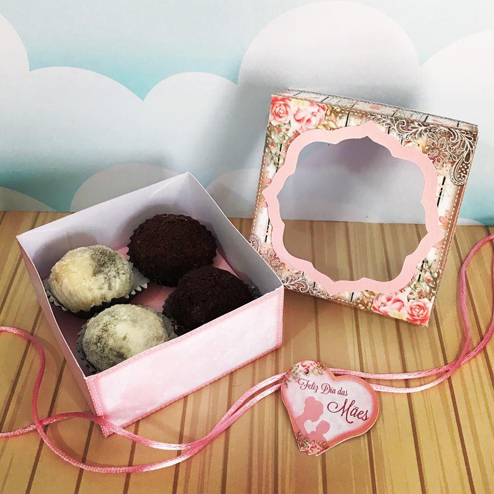 Arquivo de Corte Caixa 4 Doces 10 Dia das Mães - STUDIO/PDF