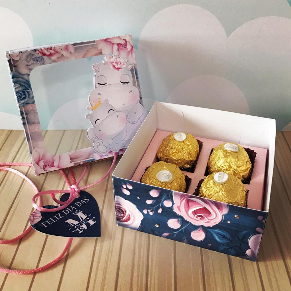 Arquivo de Corte Caixa 4 Doces 11 Dia das Mães - STUDIO/PDF