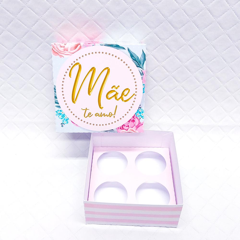 Arquivo de Corte Caixa 4 Doces 15 Dia das Mães - STUDIO/PDF