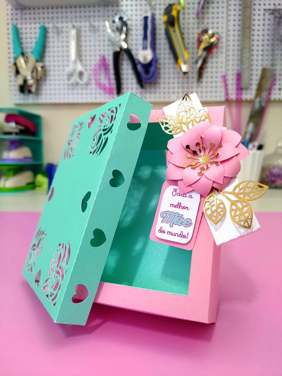 Arquivo de Corte Caixa 6 Doces 15 Dia das Mães - STUDIO/PDF