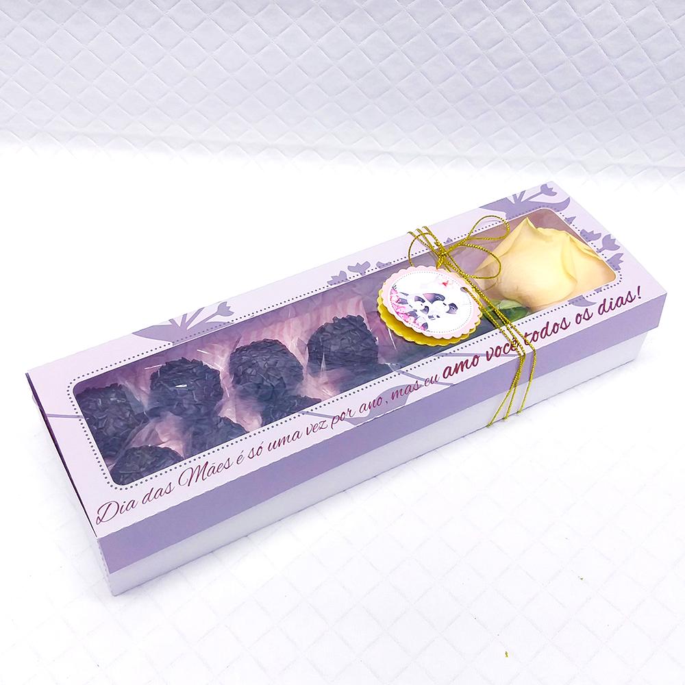 Arquivo de Corte Caixa 8 Doces Rosa Dia das Mães - STUDIO/PDF