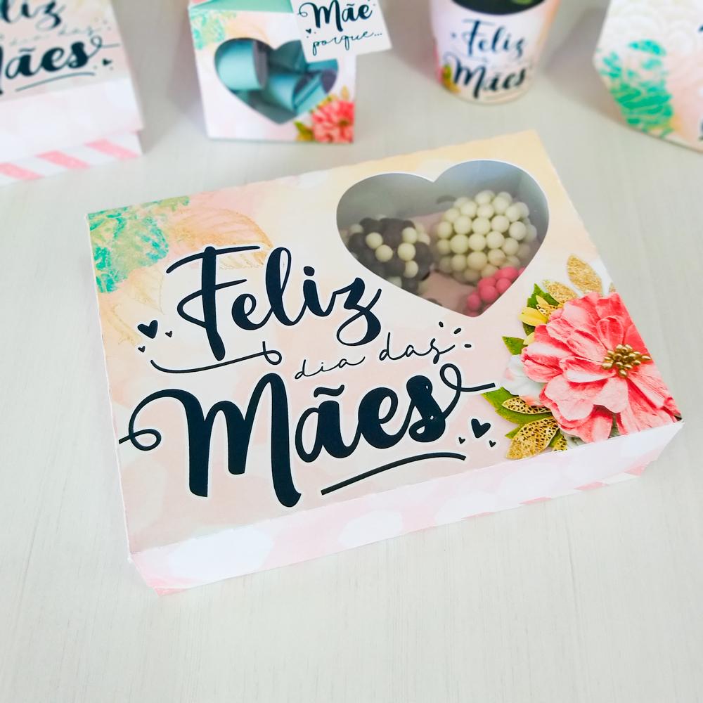 Arquivo de Corte Caixa 12 Doces 04 Dia das Mães - STUDIO/PDF