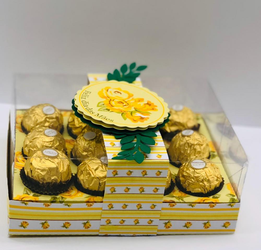 Arquivo de Corte Caixa 12 Doces 07 Dia das Mães - STUDIO/PDF