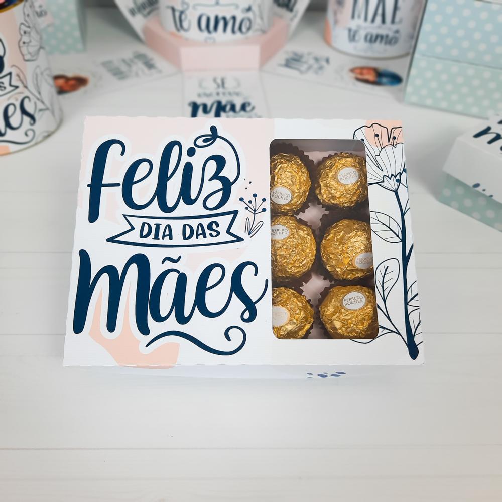 Arquivo de Corte Caixa 12 Doces 09 Dia das Mães - STUDIO/PDF