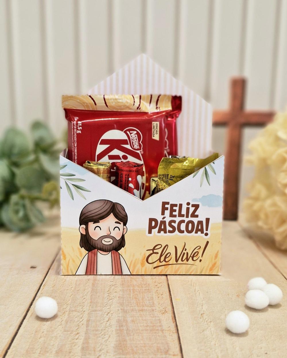 Arquivo de Corte Páscoa Caixa Envelope 01 Studio/PDF/PNG