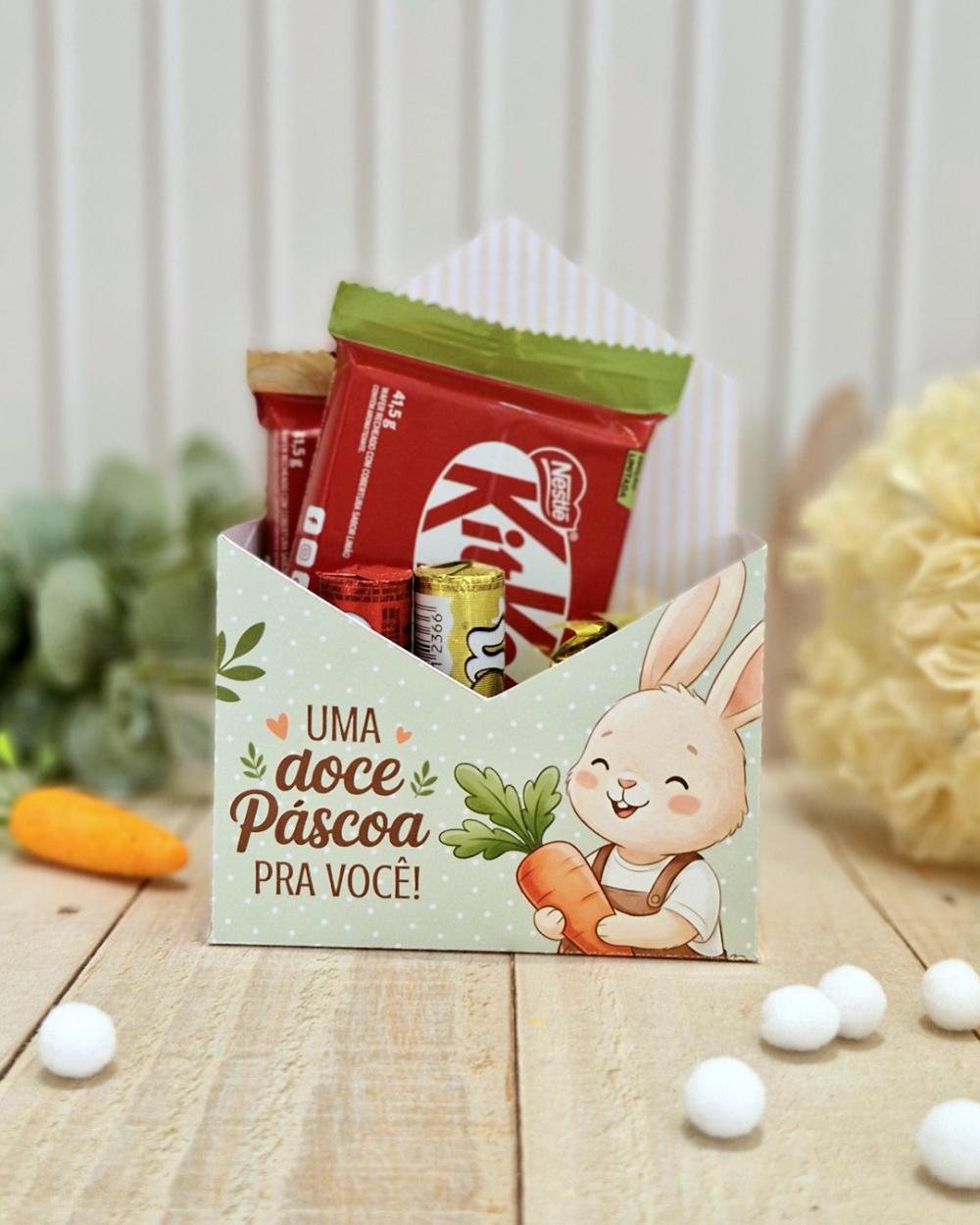 Arquivo de Corte Páscoa Caixa Envelope 01 Studio/PDF/PNG