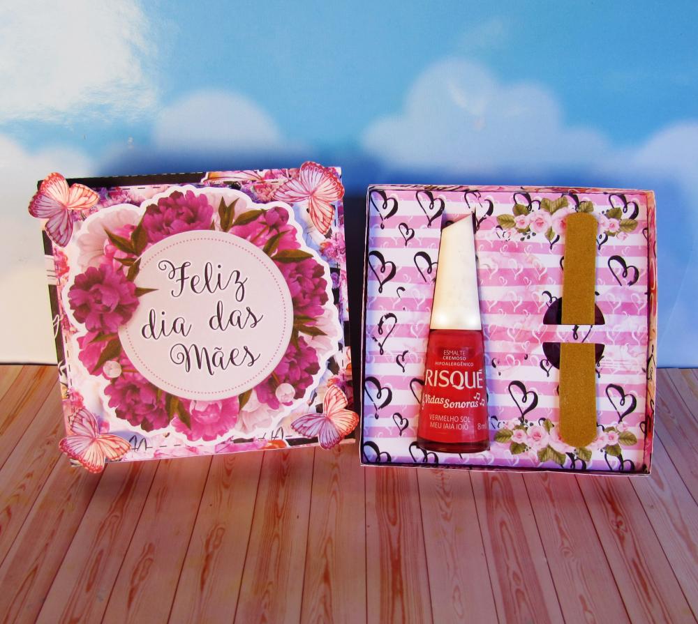 Arquivo de Corte Caixa Esmalte e Lixa 04 Dia das Mães - STUDIO/P