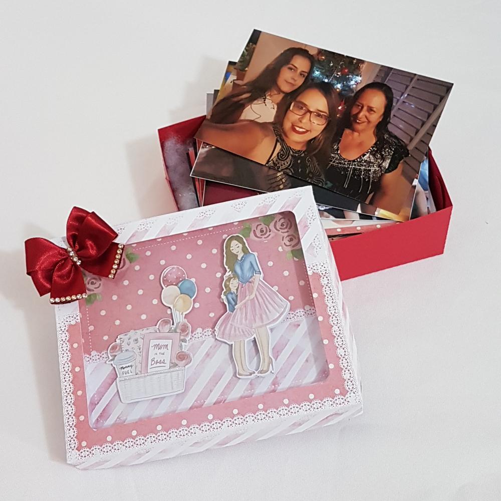Arquivo de Corte Caixa Fotos Dia das Mães - STUDIO/PDF