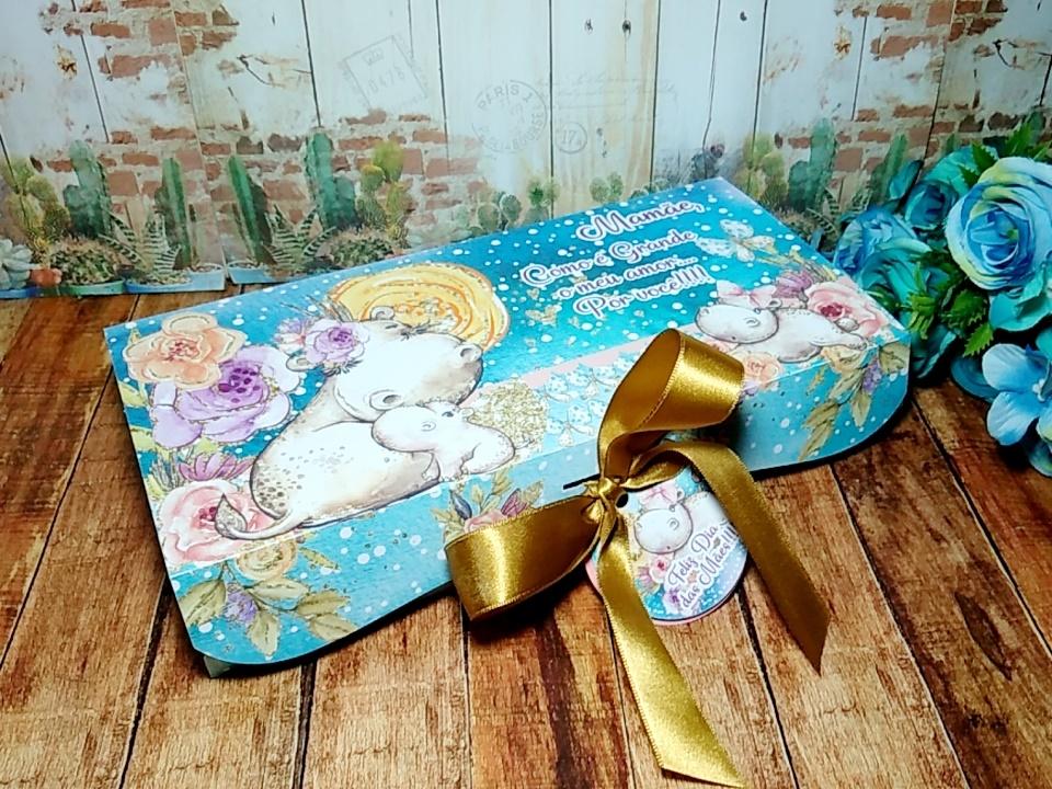 Arquivo de Corte Caixa 4 Potinhos de Vidro 30g Dia das Mães - ST