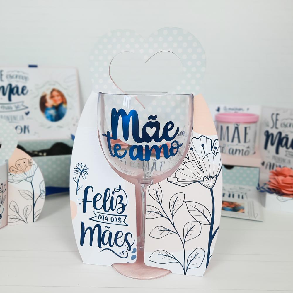 Arquivo de Corte Suporte Taça de Gin Dia das Mães - STUDIO/PDF