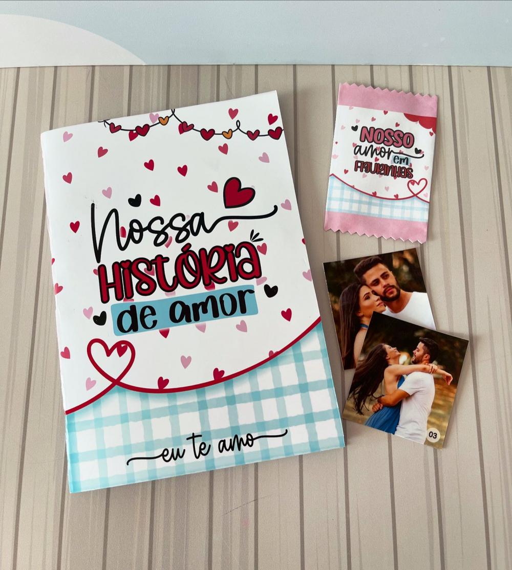 Arquivo de Corte Album de Figurinhas 03 Dia dos Namorados - PDF/P