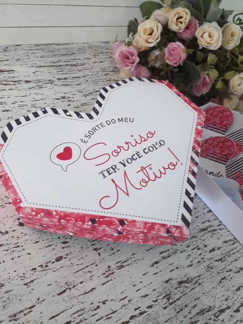 Arquivo de Corte Caixa Coração 22 -6 doces- Dia dos Namorados -