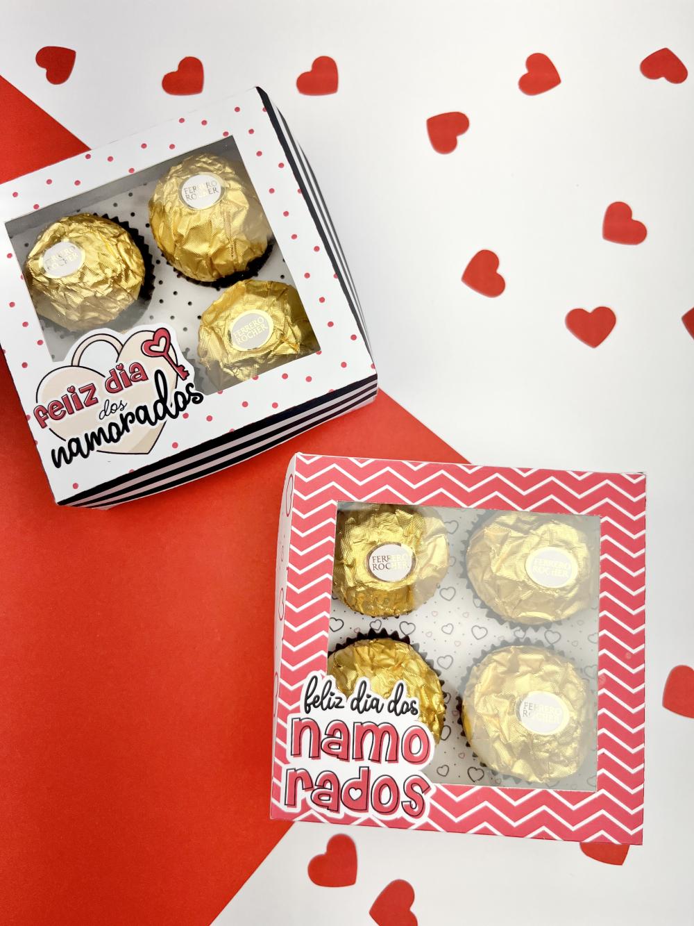 Arquivo de Corte Caixa 4 Doces 21 - Dia dos Namorados - Studio/PD