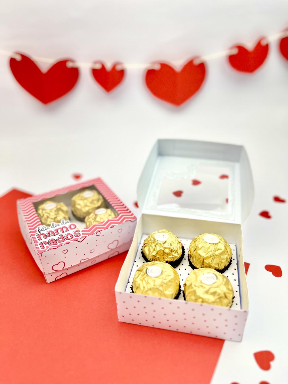 Arquivo de Corte Caixa 4 Doces 21 - Dia dos Namorados - Studio/PD